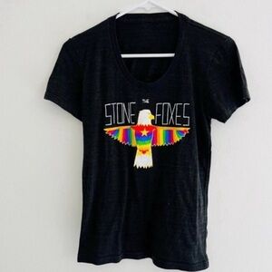 The Stone Foxes Eagle Logo Band Tee Small